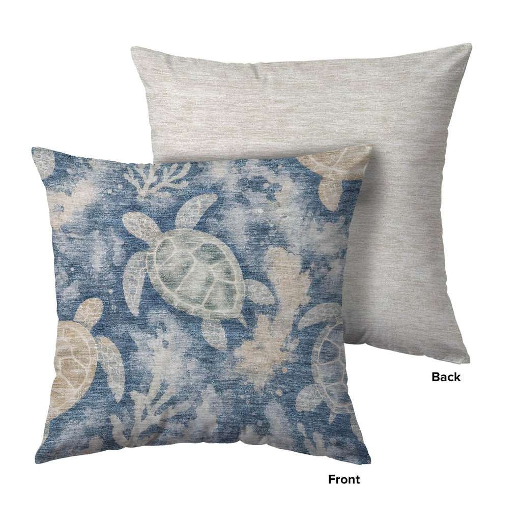 Bluewater BW7 Navy Chenille Decorative Pillow