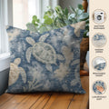 Bluewater BW7 Navy Chenille Decorative Pillow