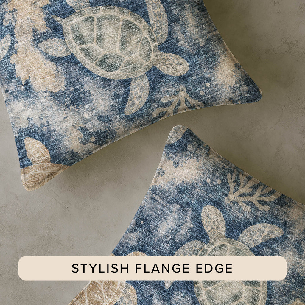 Bluewater BW7 Navy Chenille Decorative Pillow