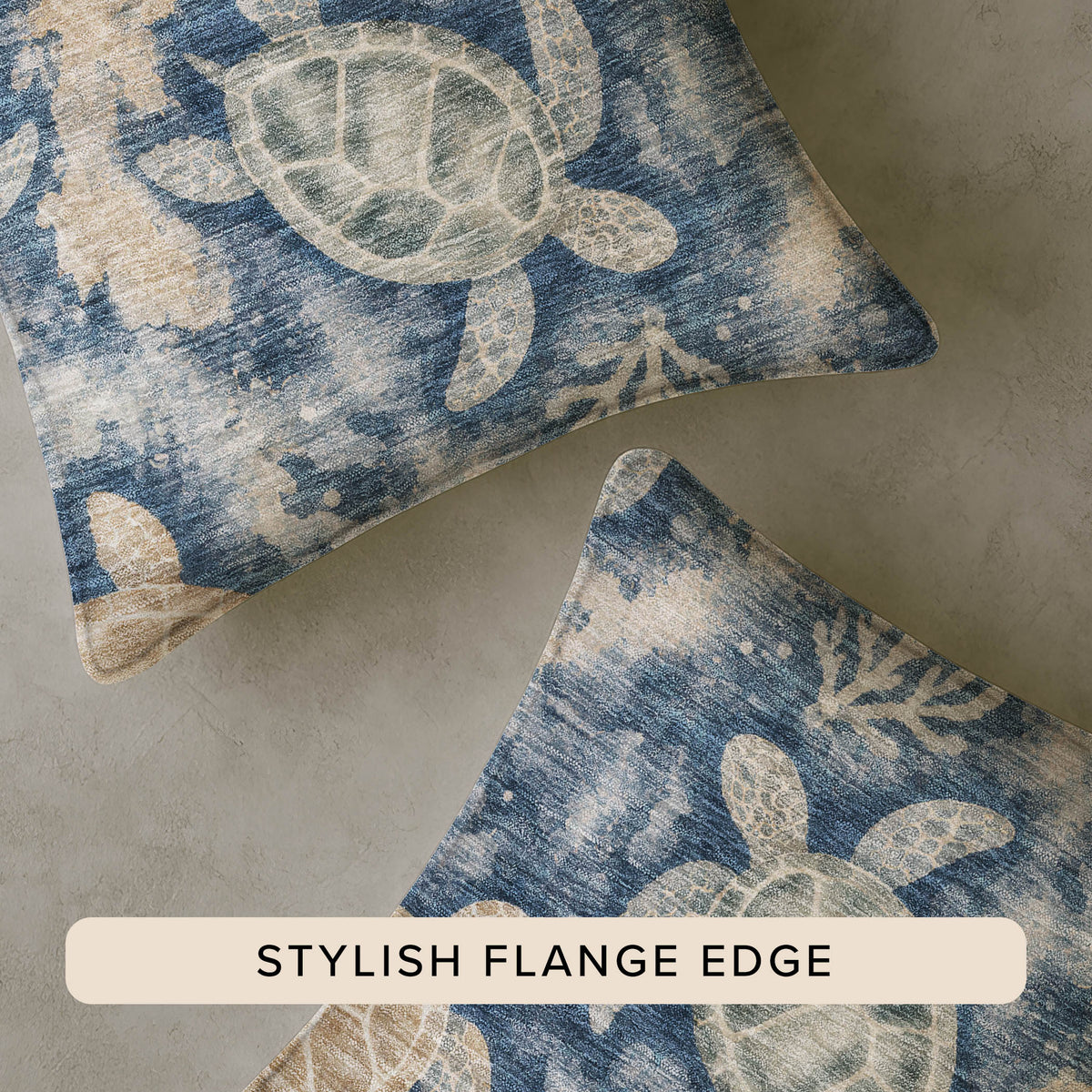 Bluewater BW7 Navy Chenille Decorative Pillow