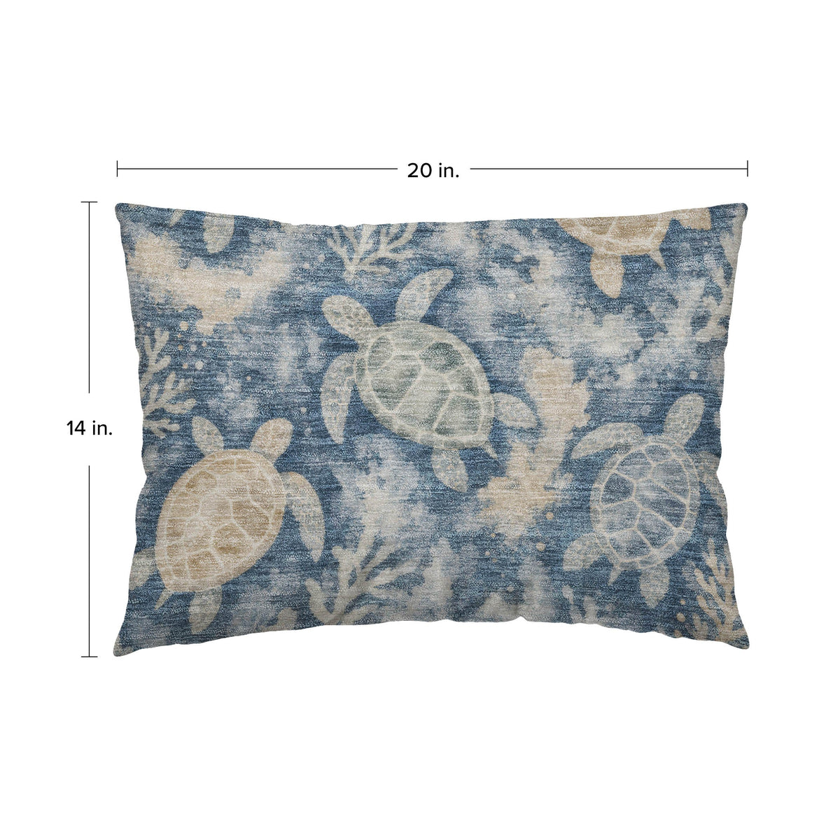Bluewater BW7 Navy Chenille Decorative Pillow