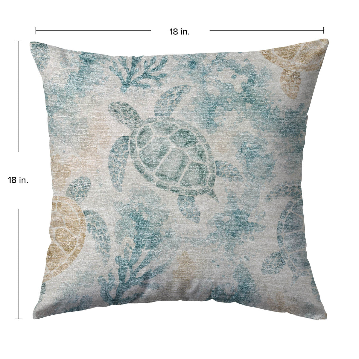 Bluewater BW7 Teal Chenille Decorative Pillow