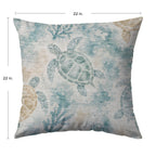 Bluewater BW7 Teal Chenille Decorative Pillow
