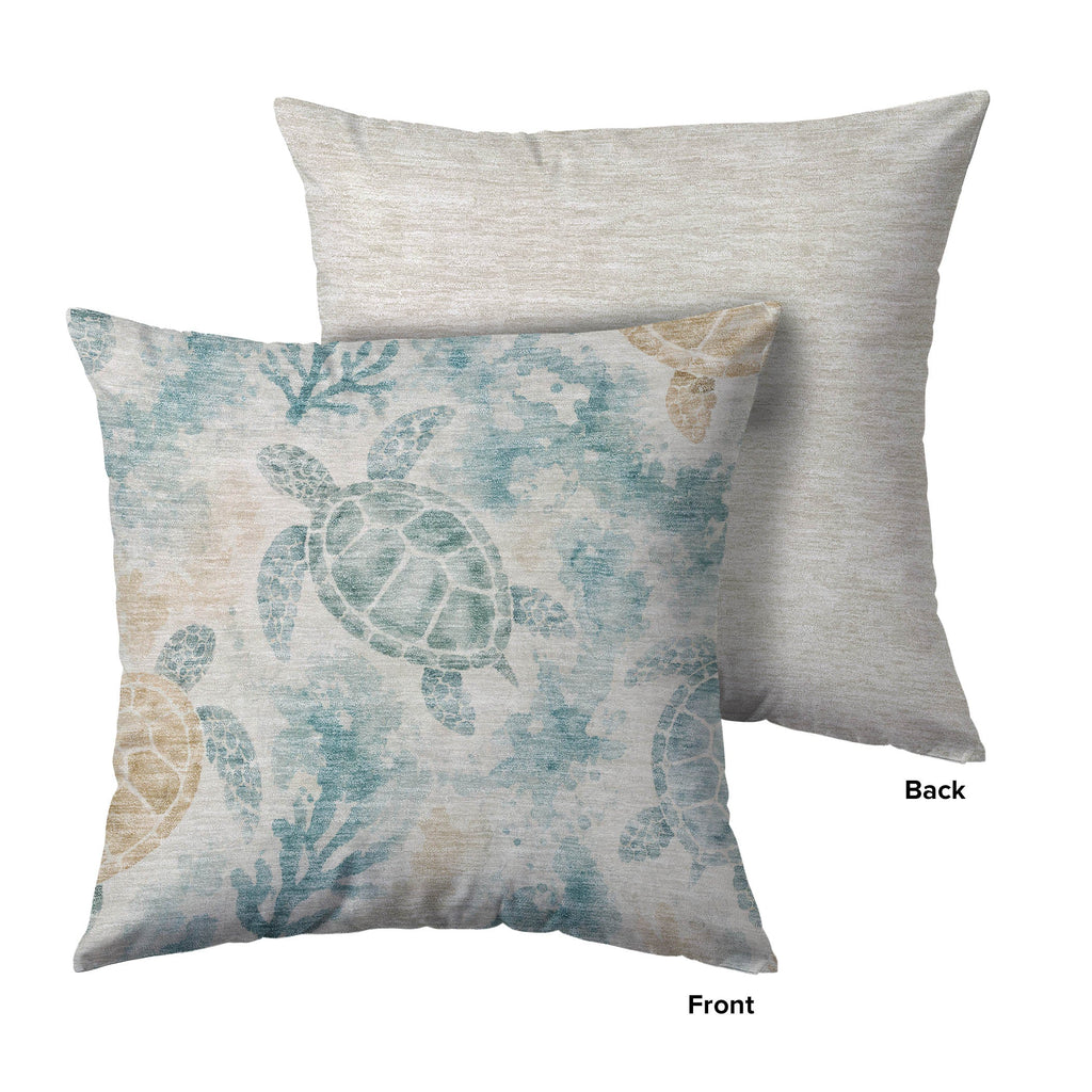 Bluewater BW7 Teal Chenille Decorative Pillow