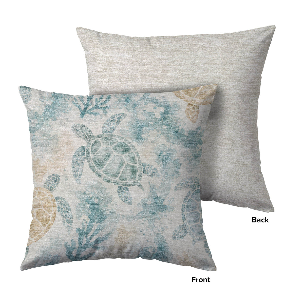 Bluewater BW7 Teal Chenille Decorative Pillow