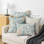 Bluewater BW7 Teal Chenille Decorative Pillow