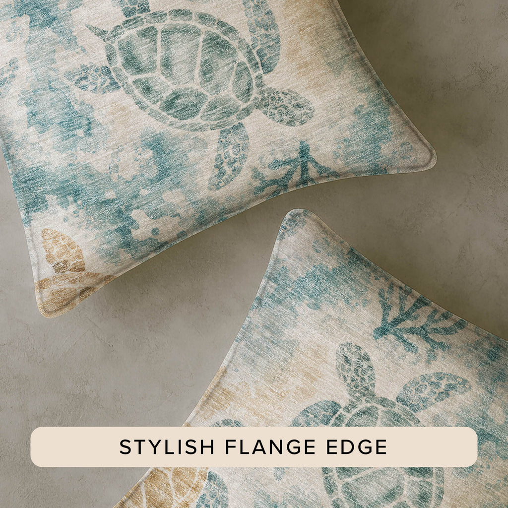 Bluewater BW7 Teal Chenille Decorative Pillow