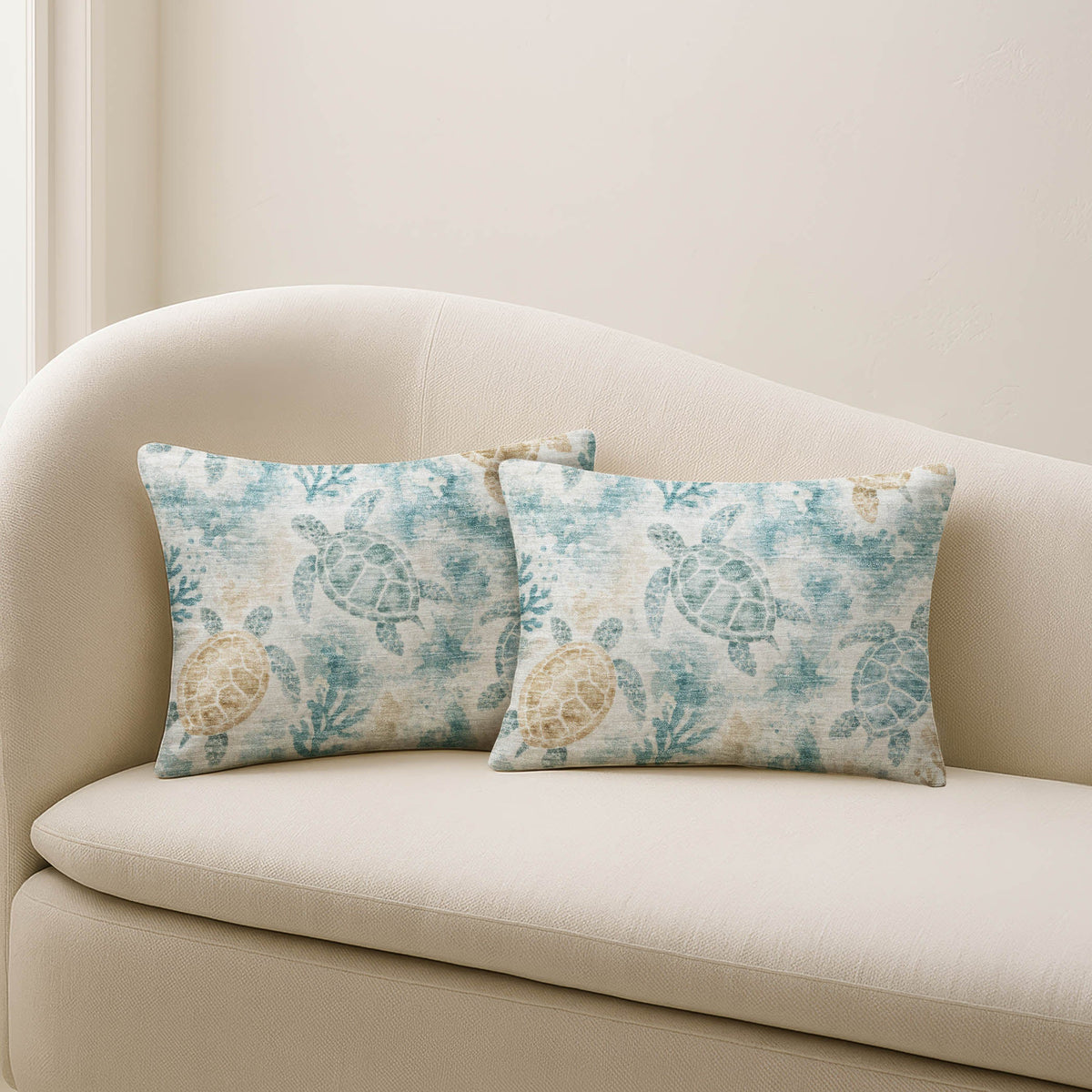 Bluewater BW7 Teal Chenille Decorative Pillow