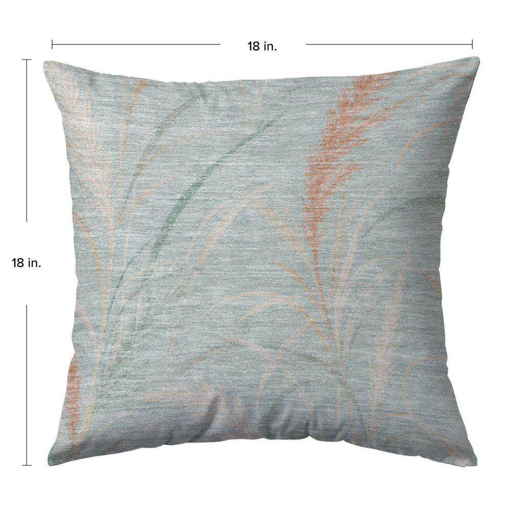 Bluewater BW8 Aqua Chenille Decorative Pillow