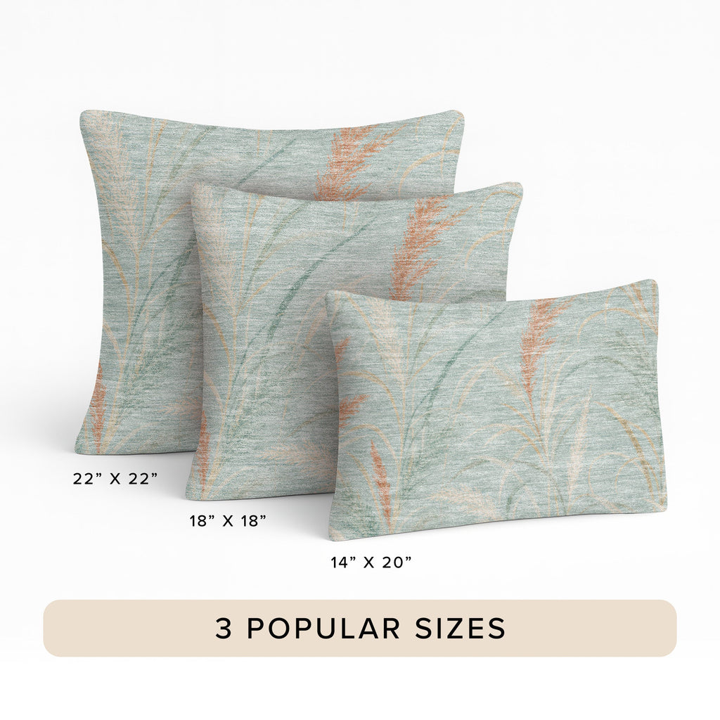 Bluewater BW8 Aqua Chenille Decorative Pillow