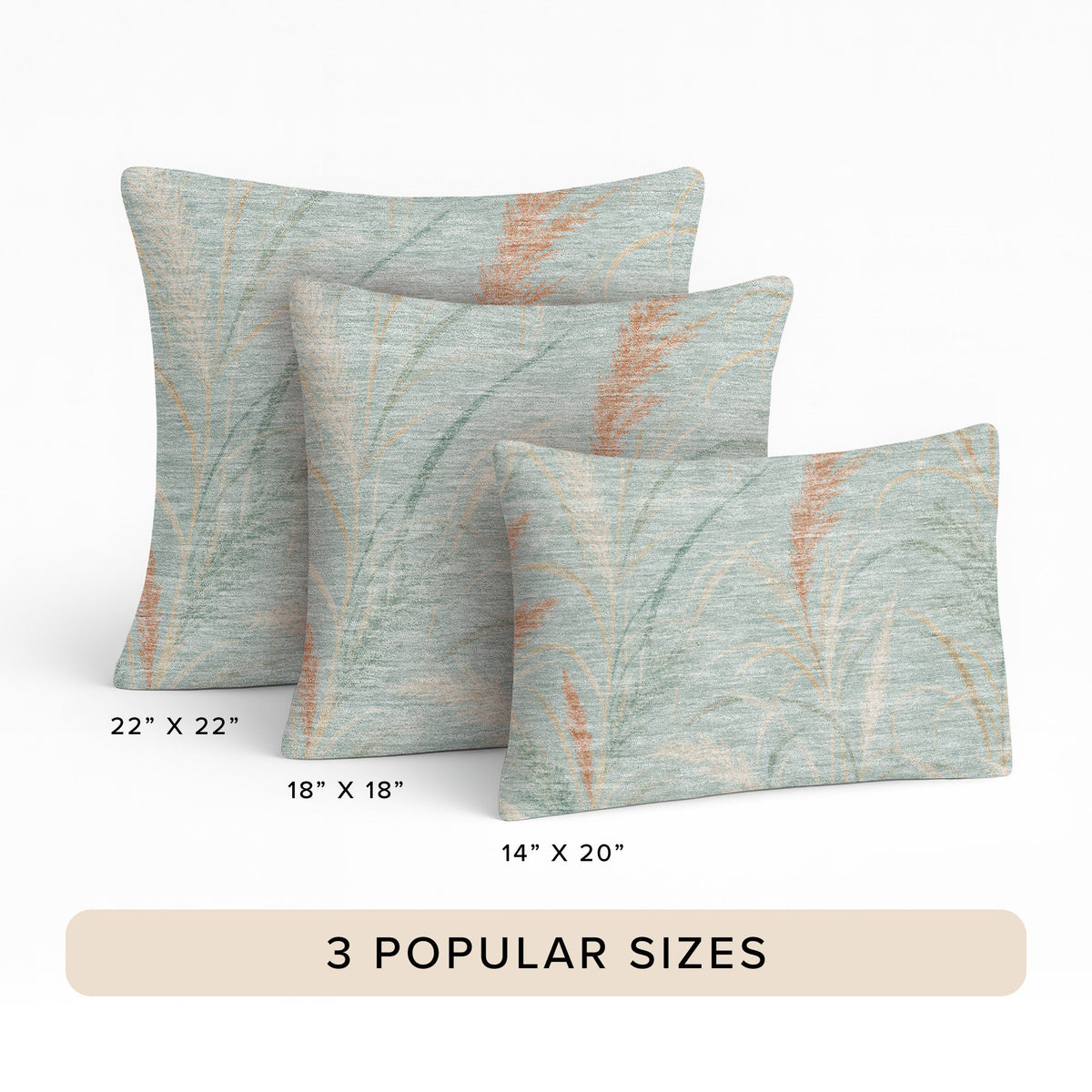 Bluewater BW8 Aqua Chenille Decorative Pillow