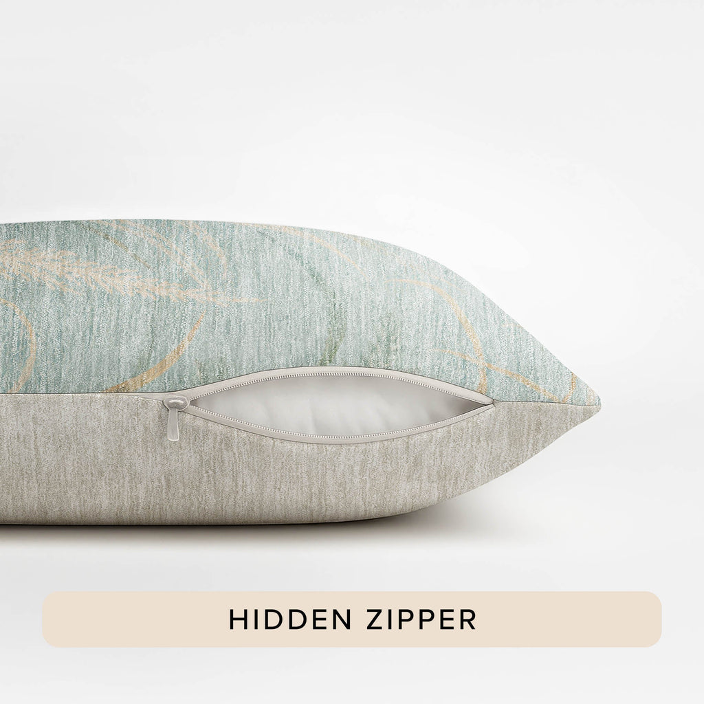 Bluewater BW8 Aqua Chenille Decorative Pillow