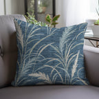 Bluewater BW8 Blue Chenille Decorative Pillow