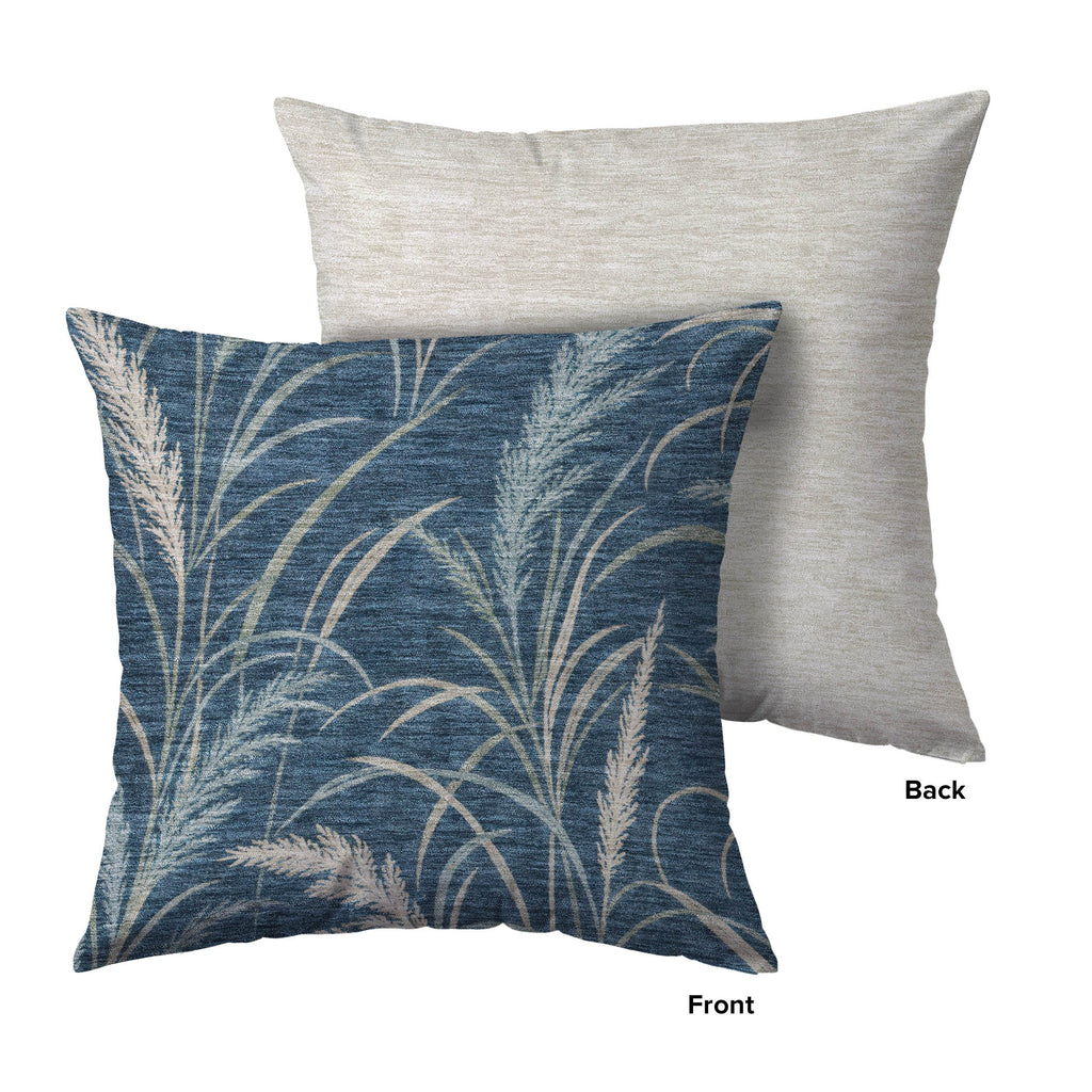 Bluewater BW8 Blue Chenille Decorative Pillow