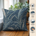 Bluewater BW8 Blue Chenille Decorative Pillow