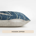 Bluewater BW8 Blue Chenille Decorative Pillow