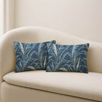 Bluewater BW8 Blue Chenille Decorative Pillow