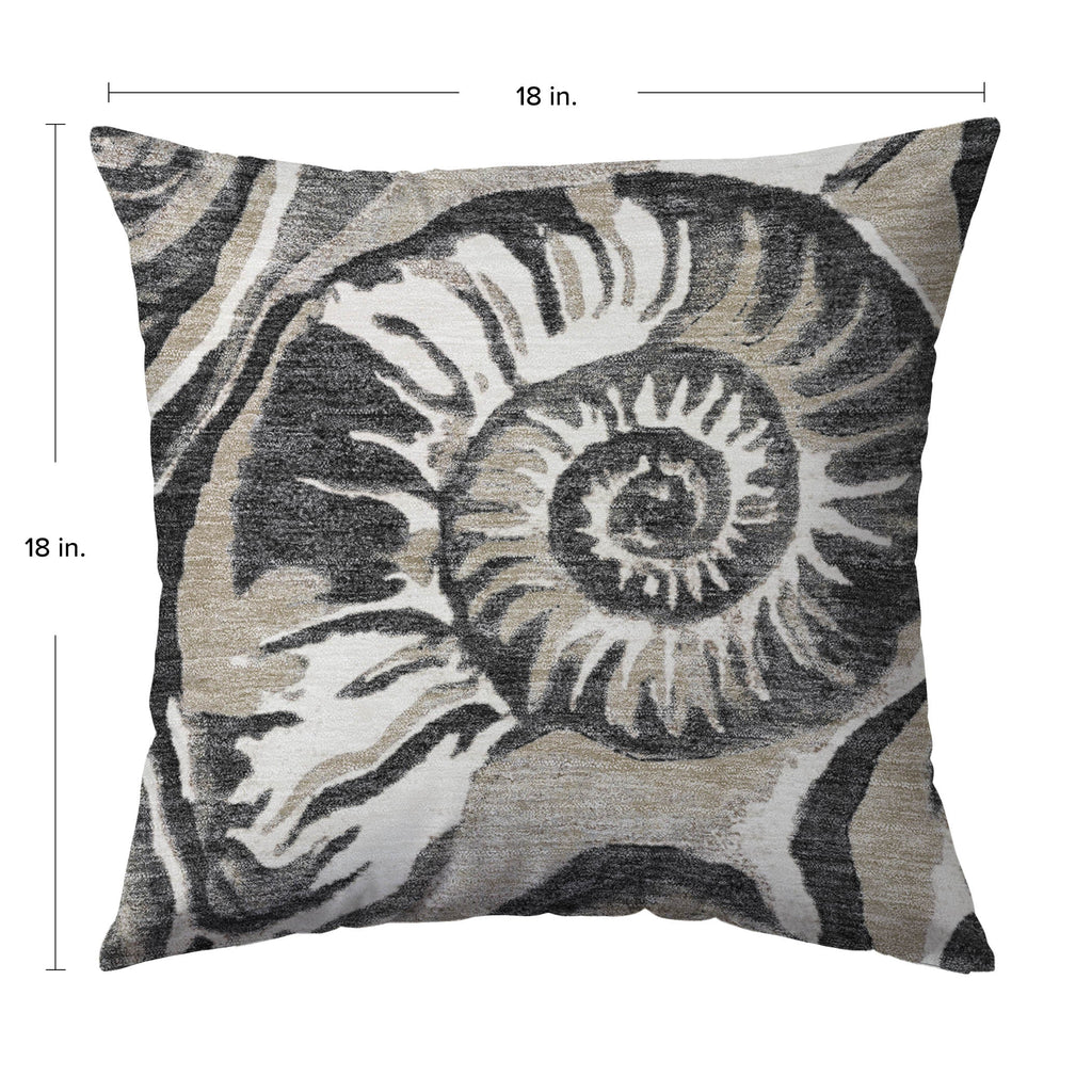 Bluewater BW9 Black Chenille Decorative Pillow