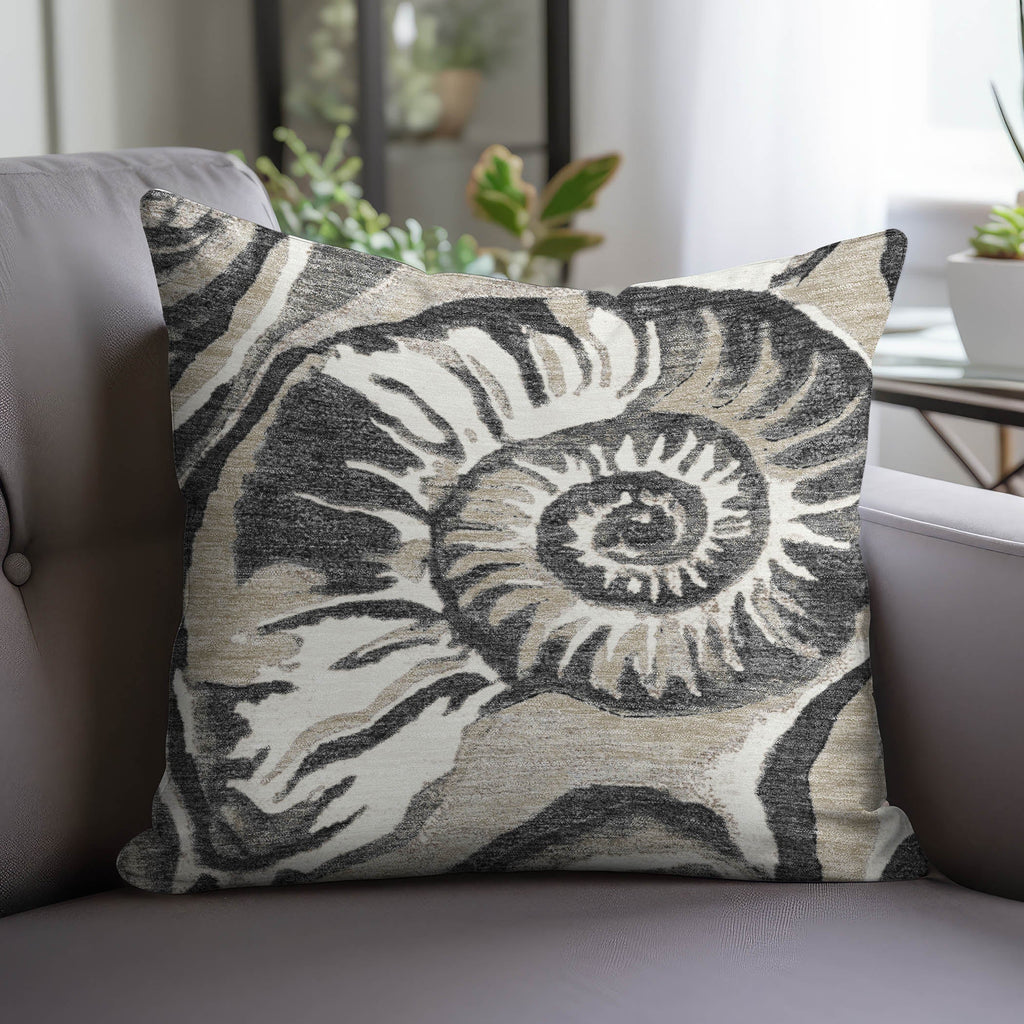 Bluewater BW9 Black Chenille Decorative Pillow