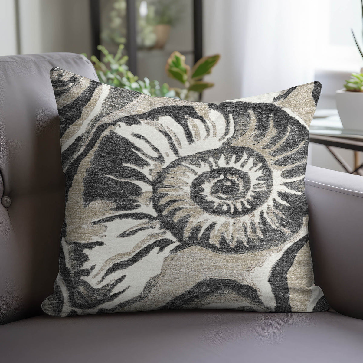 Bluewater BW9 Black Chenille Decorative Pillow