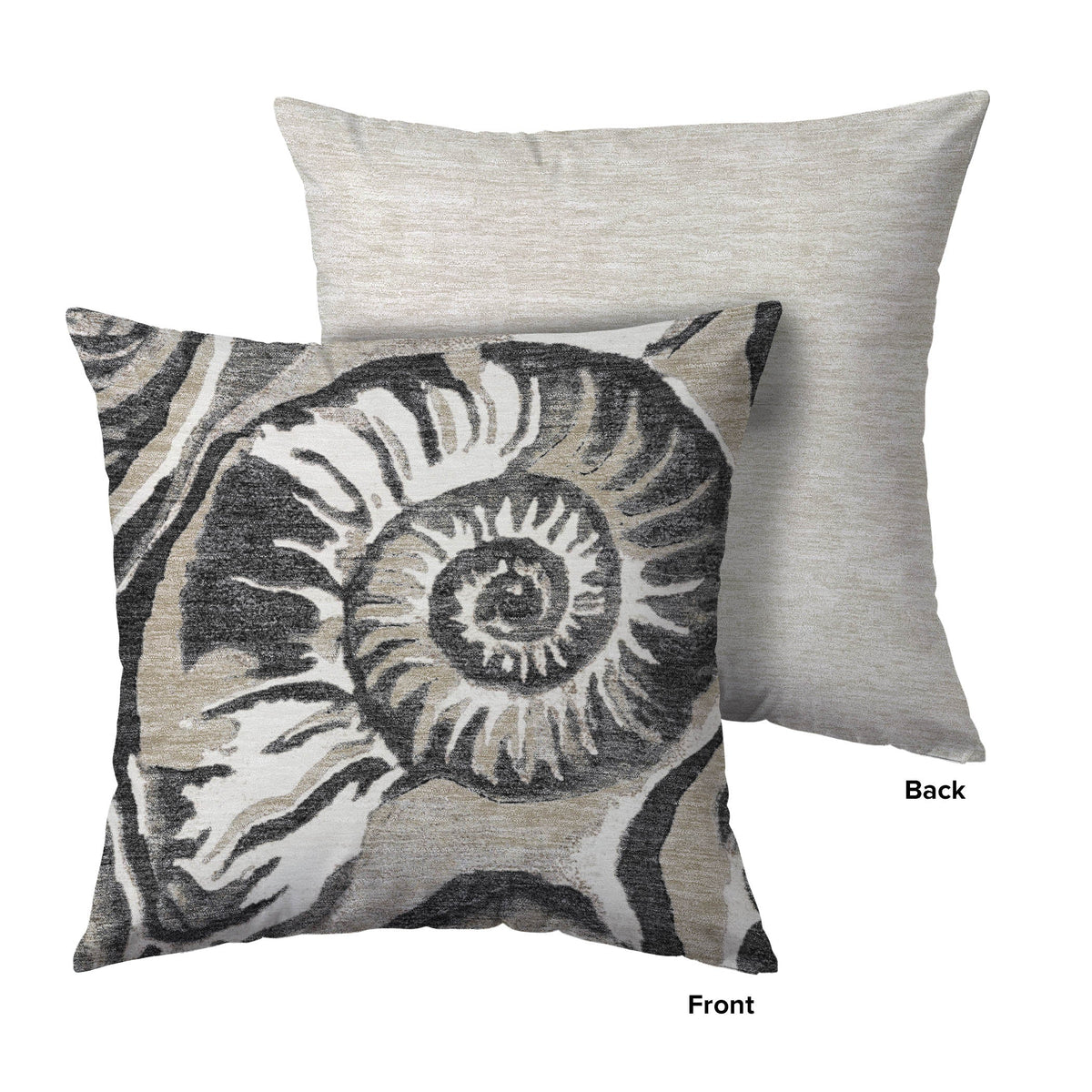 Bluewater BW9 Black Chenille Decorative Pillow