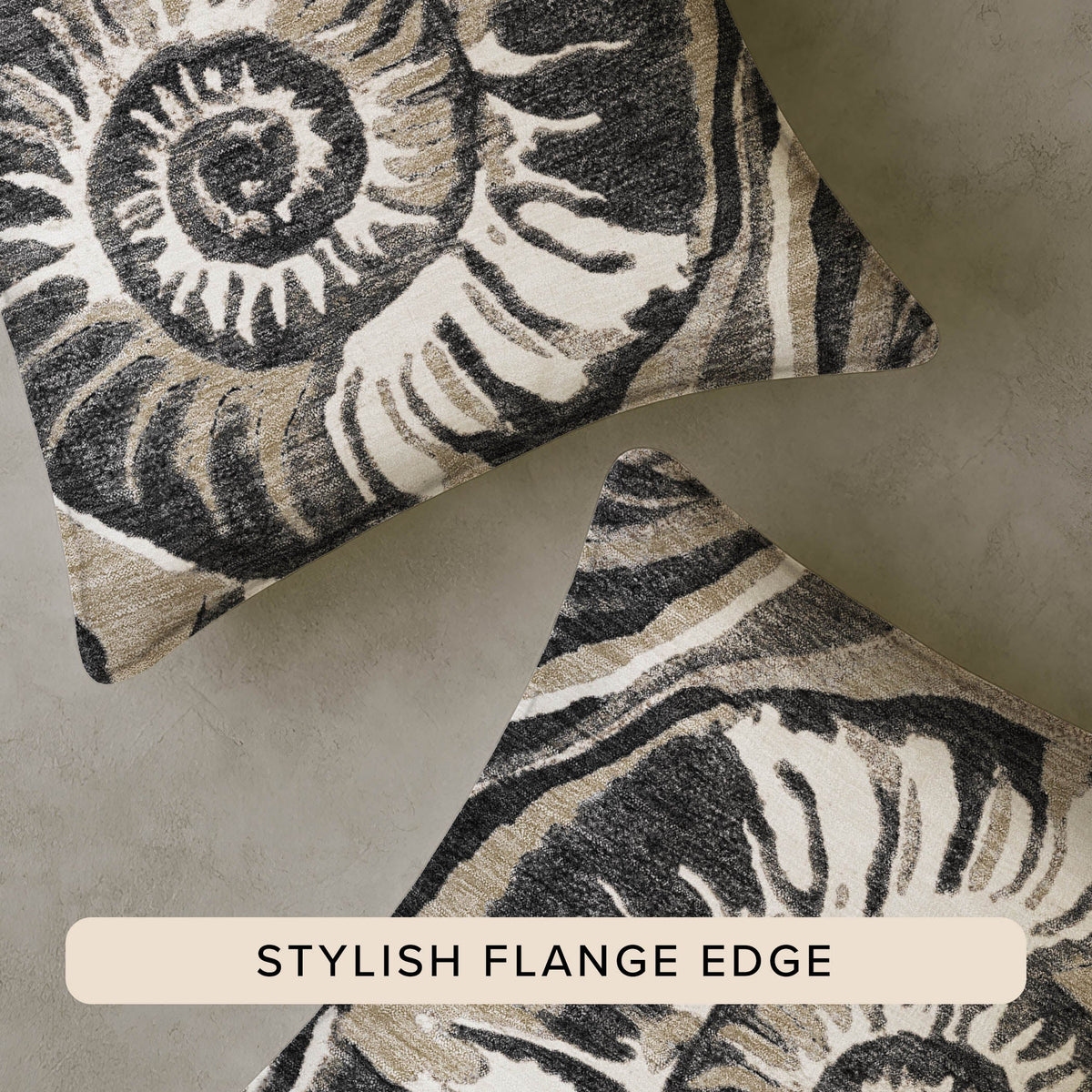 Bluewater BW9 Black Chenille Decorative Pillow