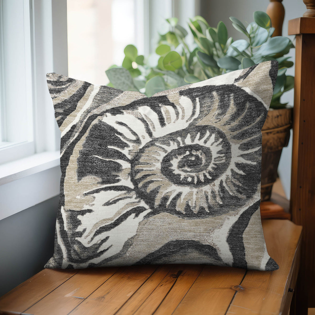 Bluewater BW9 Black Chenille Decorative Pillow