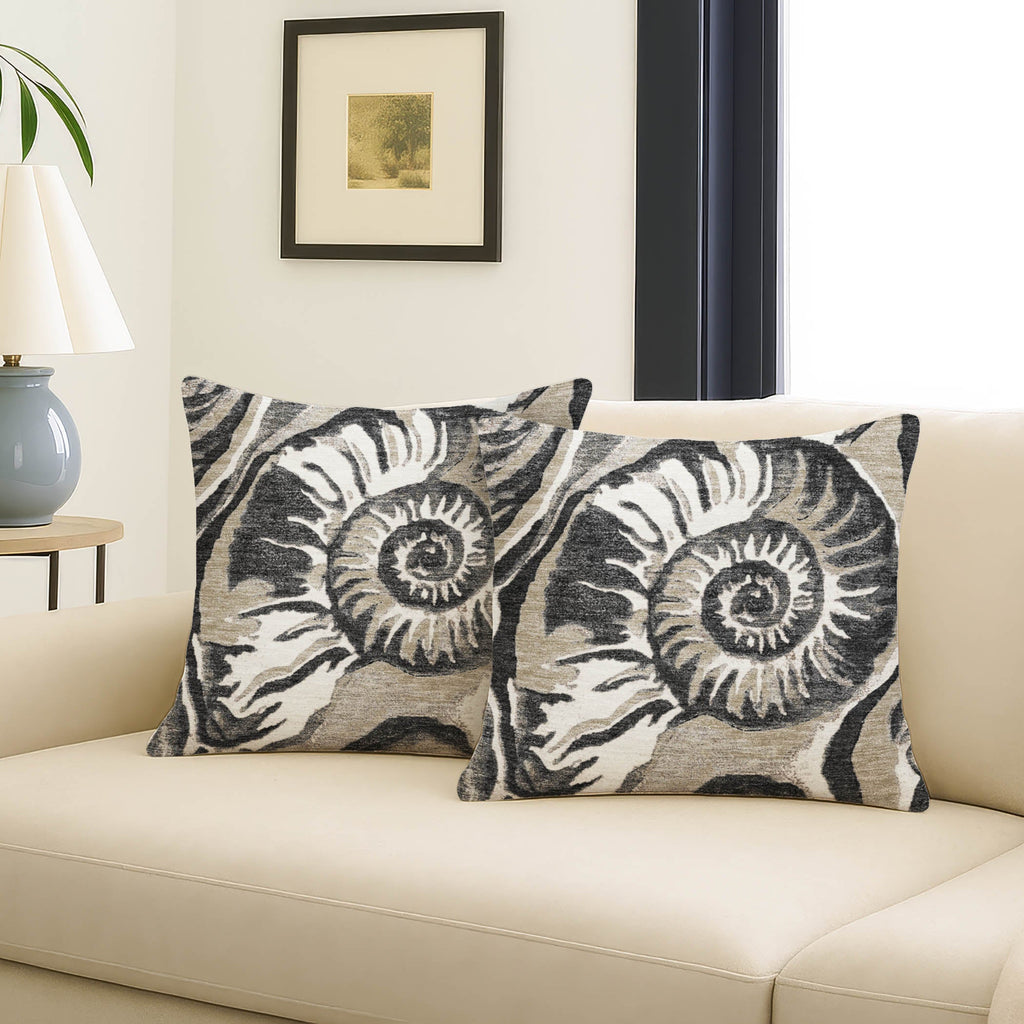 Bluewater BW9 Black Chenille Decorative Pillow