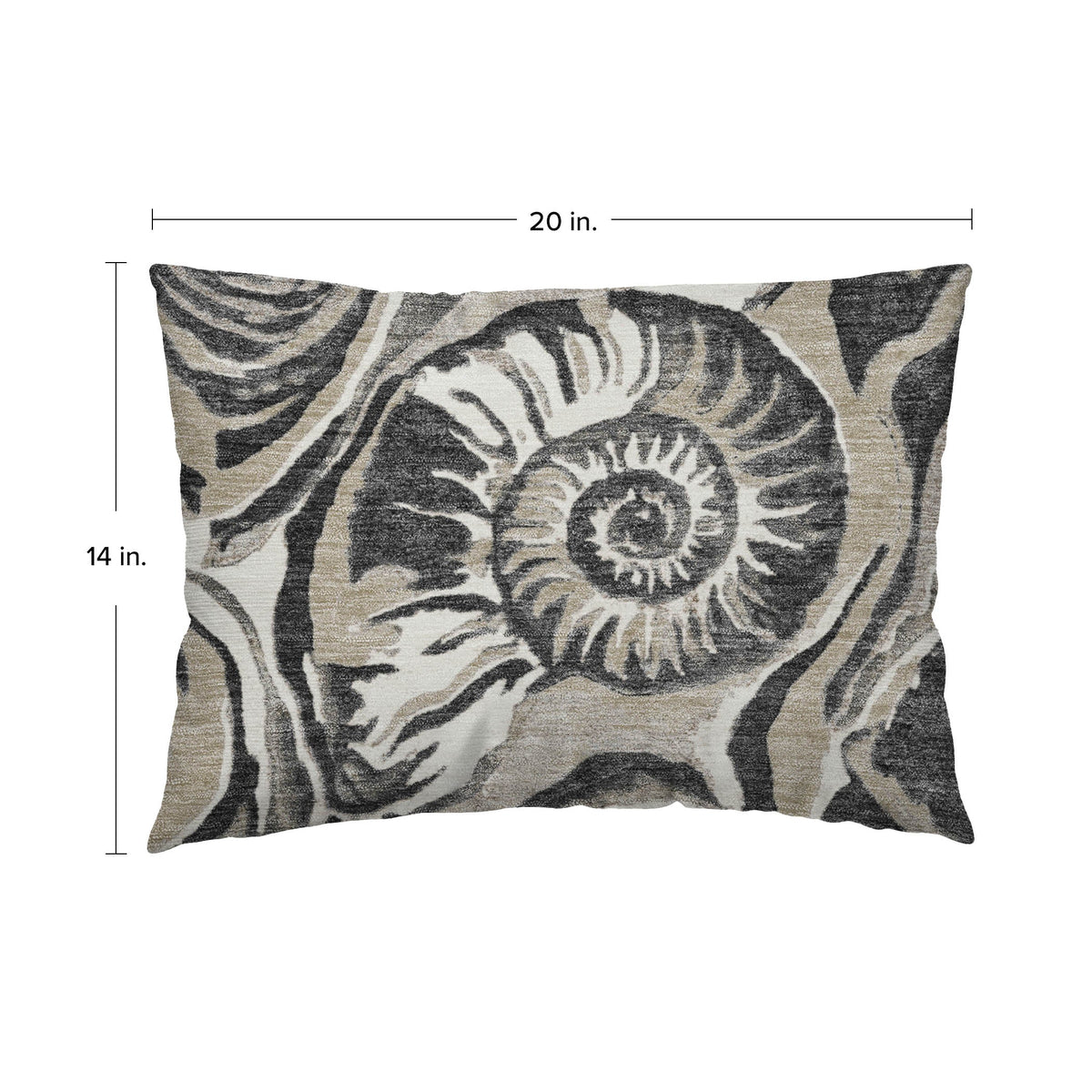 Bluewater BW9 Black Chenille Decorative Pillow