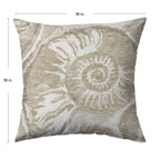 Bluewater BW9 Ivory Chenille Decorative Pillow