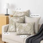 Bluewater BW9 Ivory Chenille Decorative Pillow