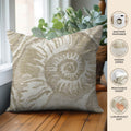 Bluewater BW9 Ivory Chenille Decorative Pillow