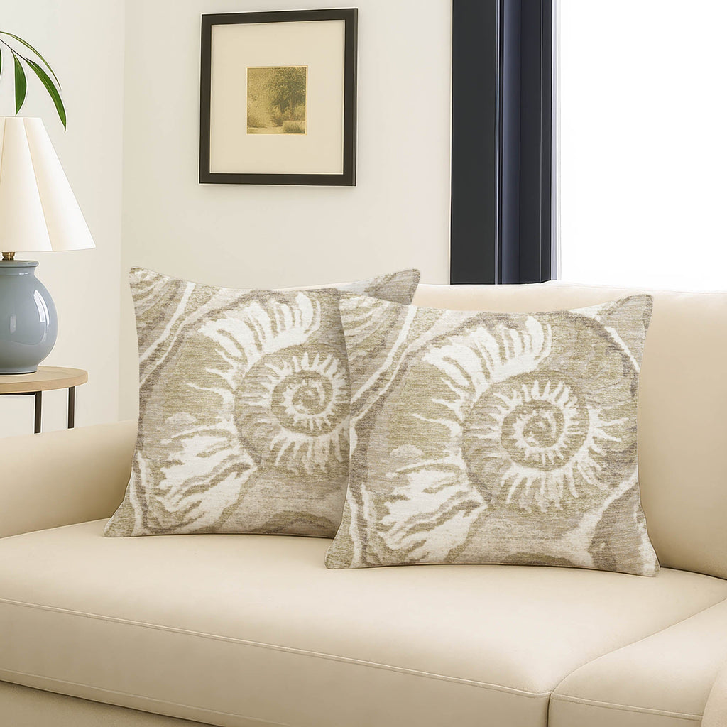 Bluewater BW9 Ivory Chenille Decorative Pillow