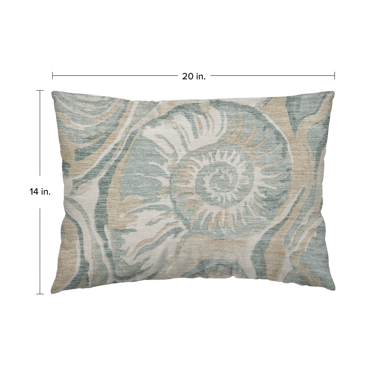 Bluewater BW9 Seafoam Chenille Decorative Pillow
